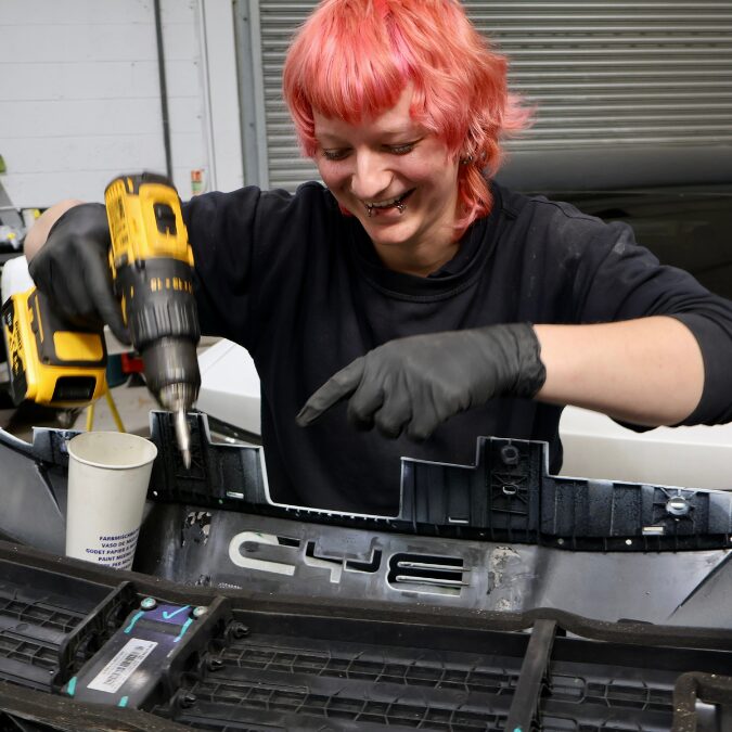 EV specialist NADS working on a BYD